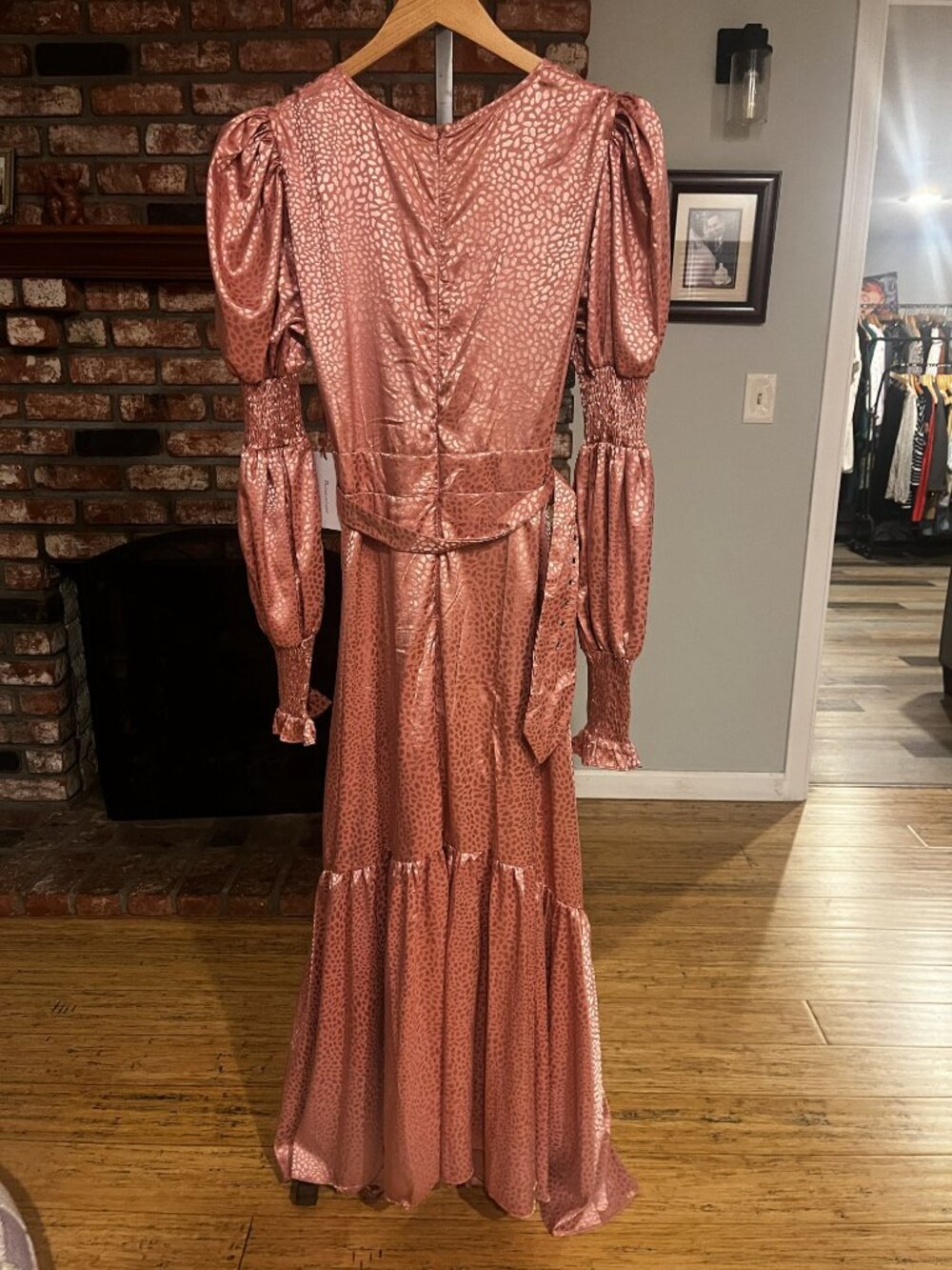 Selena Steal!: RoseVelvet Textured Satin Maxi Dress Size 1X NWT - Picture 4 of 4